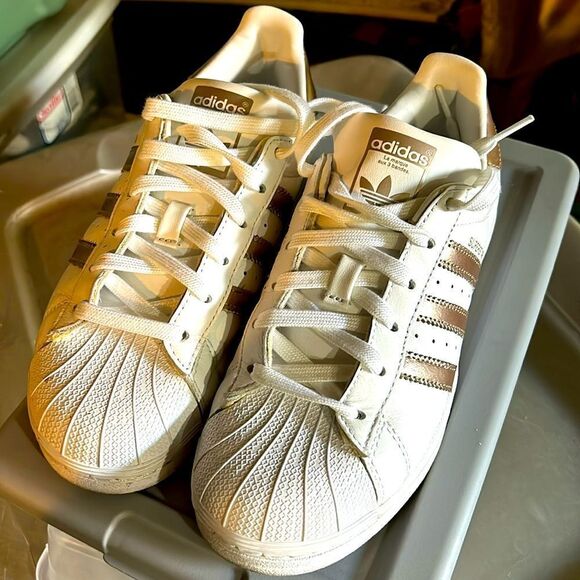 Adidas three stripe superstar sneakers - Picture 1 of 10
